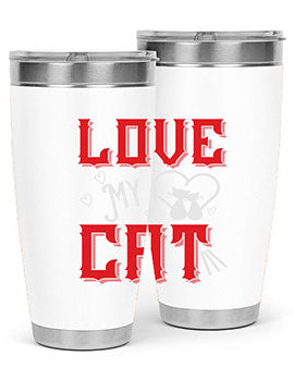 love my cat Style 67#- cat- Tumbler