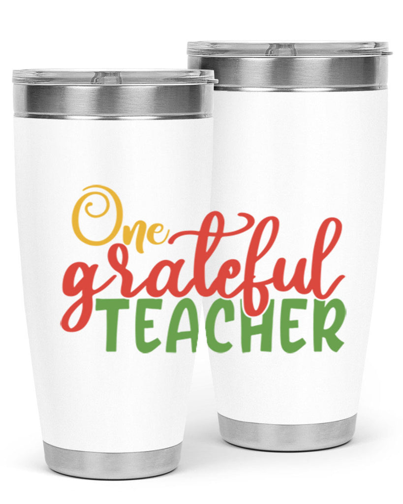 one grateful teacher Style 168#- teacher- tumbler