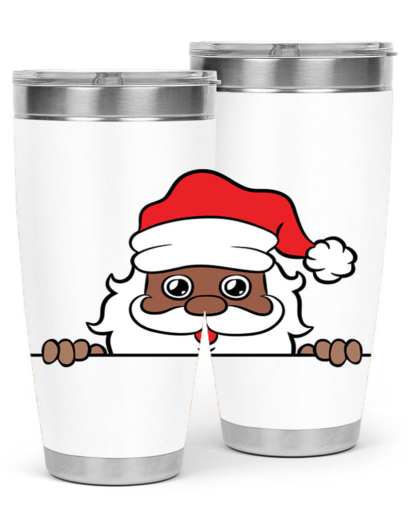 peekaboo black santa 19#- black men - boys- tumbler