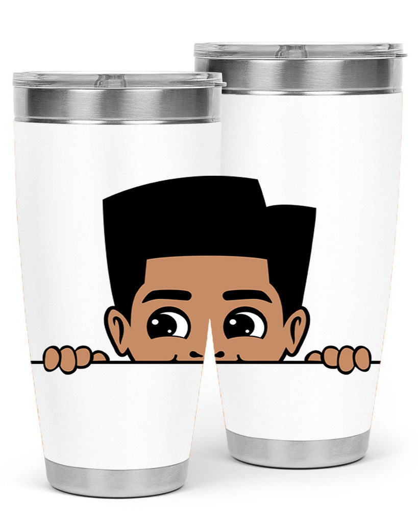 peekaboo boy 18#- black men - boys- tumbler