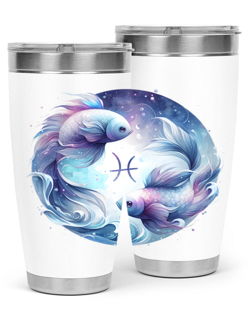 pisces 349#- zodiac- Tumbler