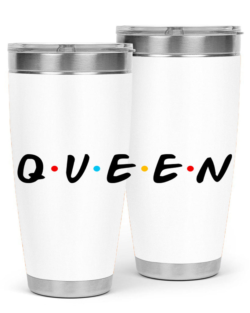 queen friends 49#- black words phrases- Cotton Tank