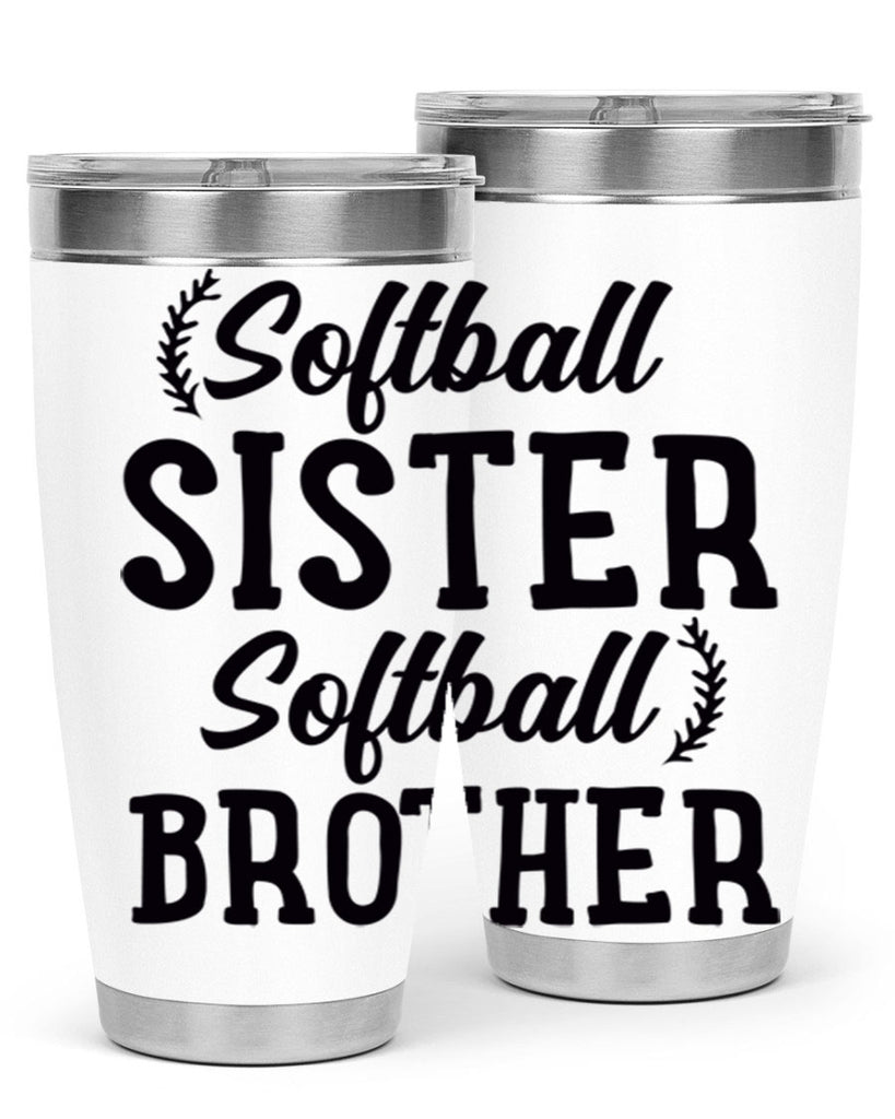 softball sister softball brother 2273#- softball- Tumbler