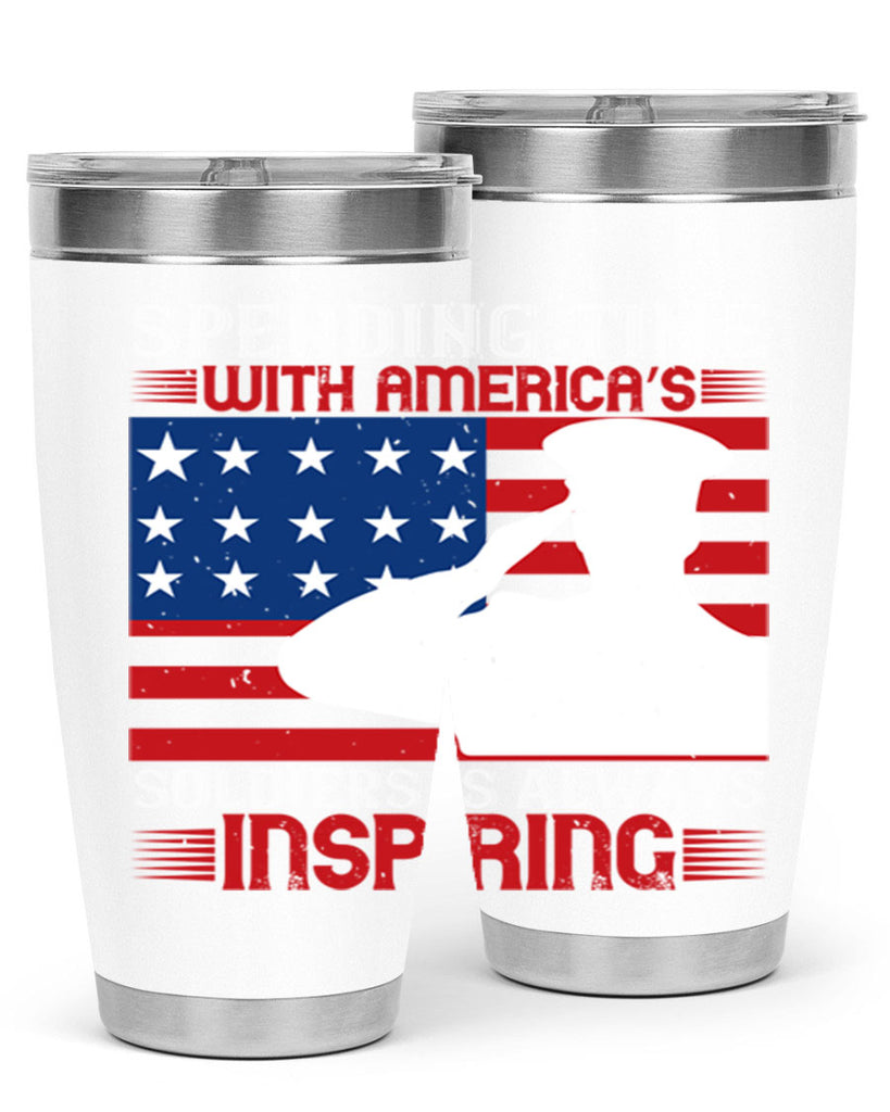 spending time with americas 90#- Veterns Day- Tumbler