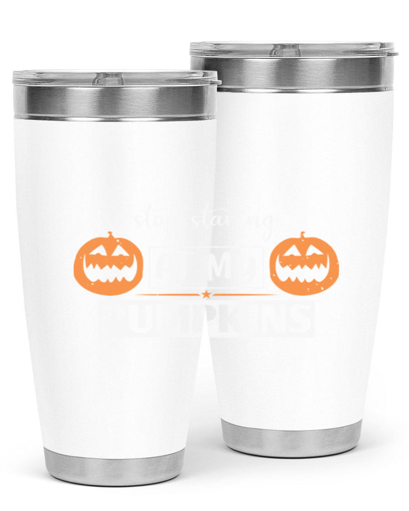 stop staring at my pumpkins 131#- halloween- Tumbler
