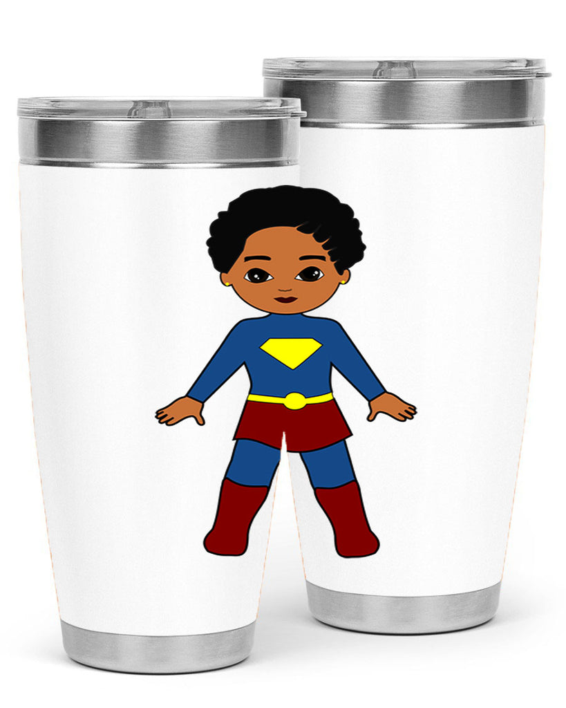 super kid 3#- black men - boys- tumbler