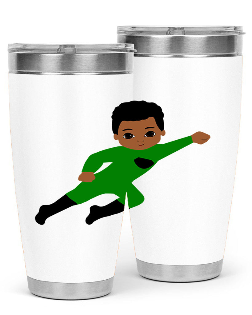 super kid 6#- black men - boys- tumbler