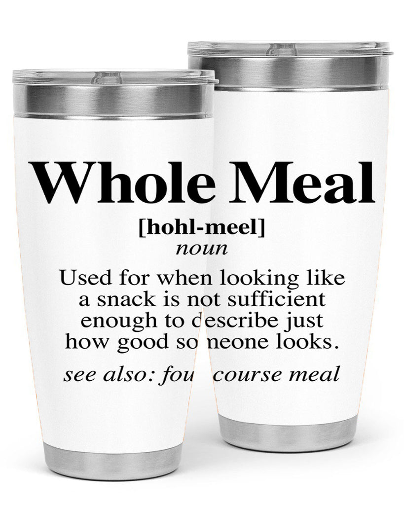 whole meal 10#- black words phrases- Cotton Tank