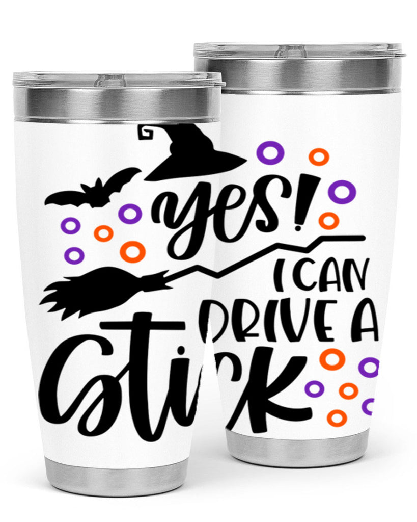 yes i can drive a stick 3#- halloween- Tumbler