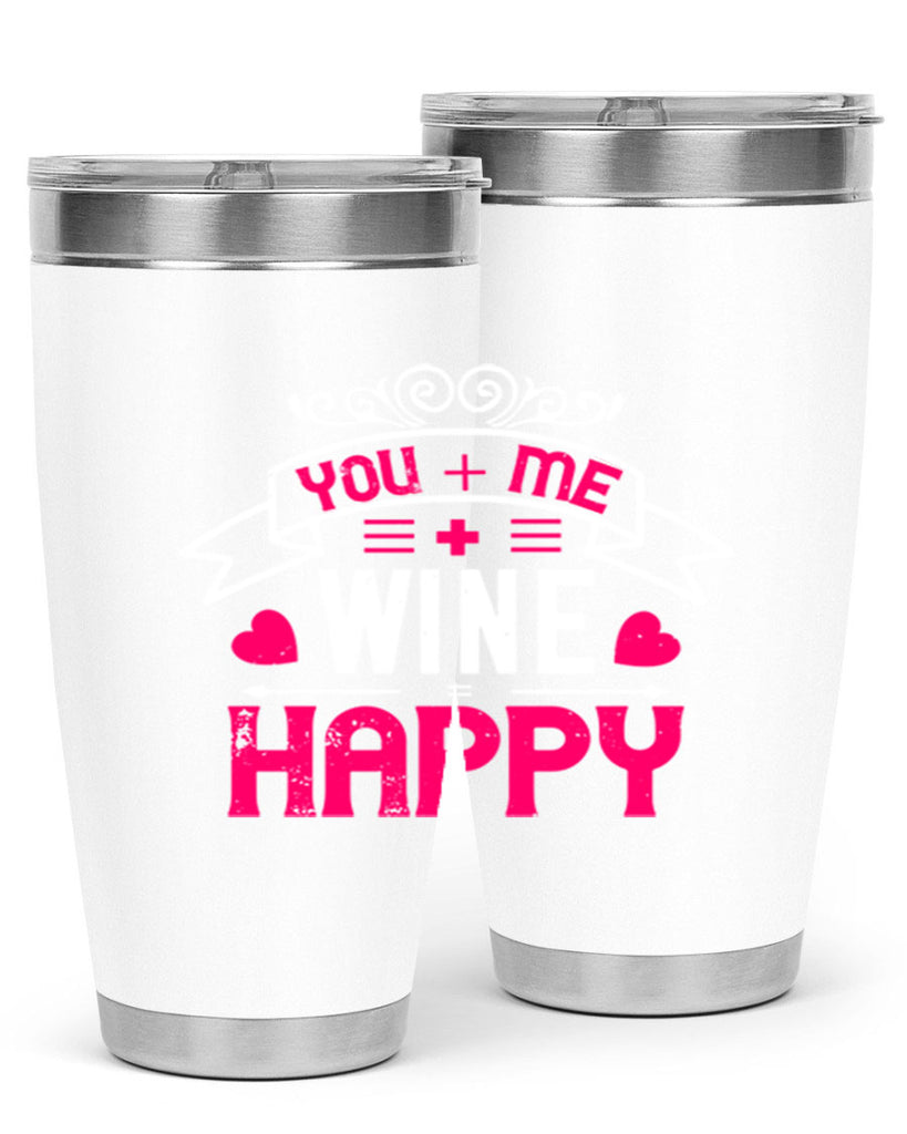 you me wine happy 1#- valentines day- Tumbler