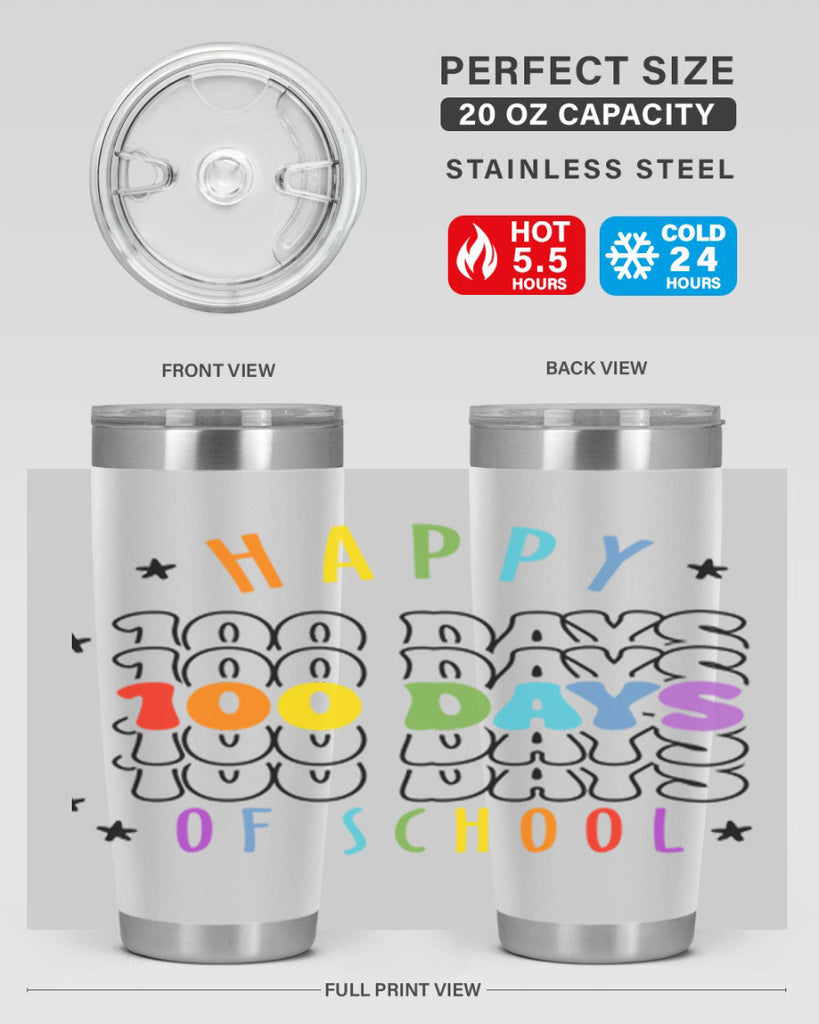 100 days of school Sublimation 33#- 100 days of school- Tumbler