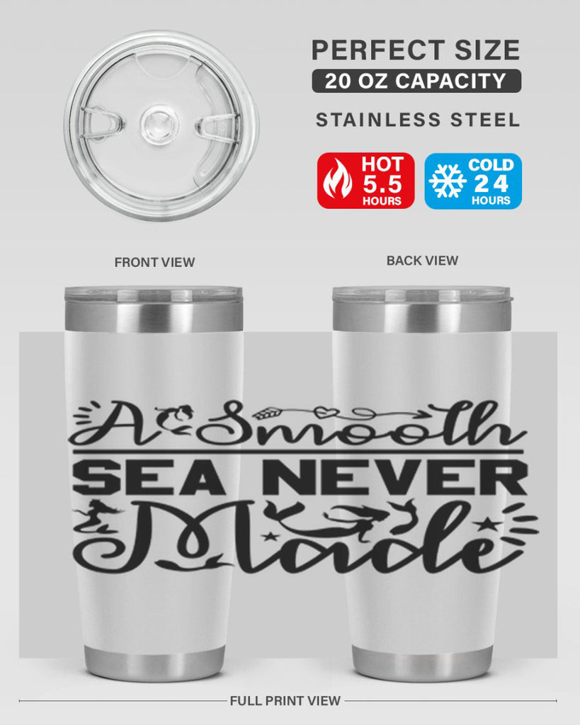 A Smooth Sea Never Made 11#- mermaid- Tumbler