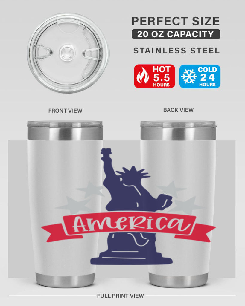 America Style 145#- Fourt Of July- Tumbler