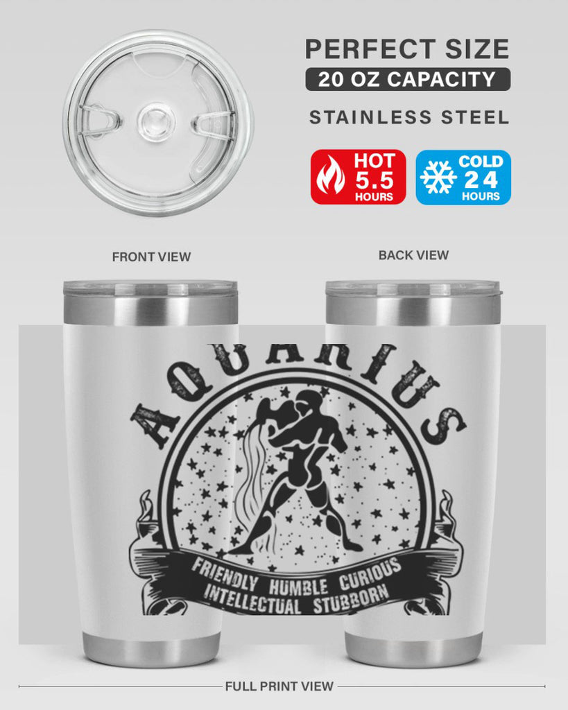 Aquarius 42#- zodiac- Tumbler