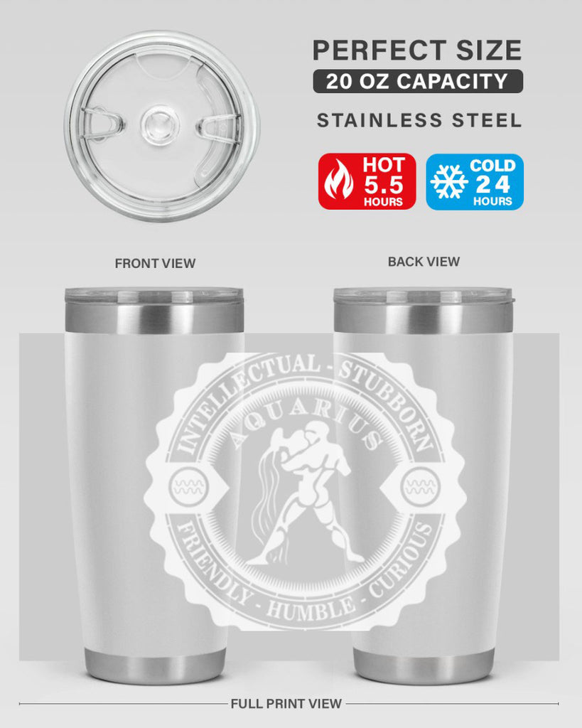 Aquarius 45#- zodiac- Tumbler