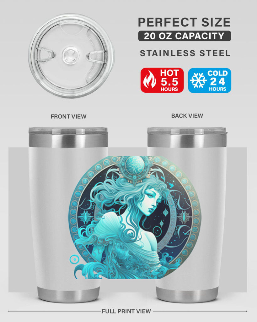 Aquarius 63#- zodiac- Tumbler