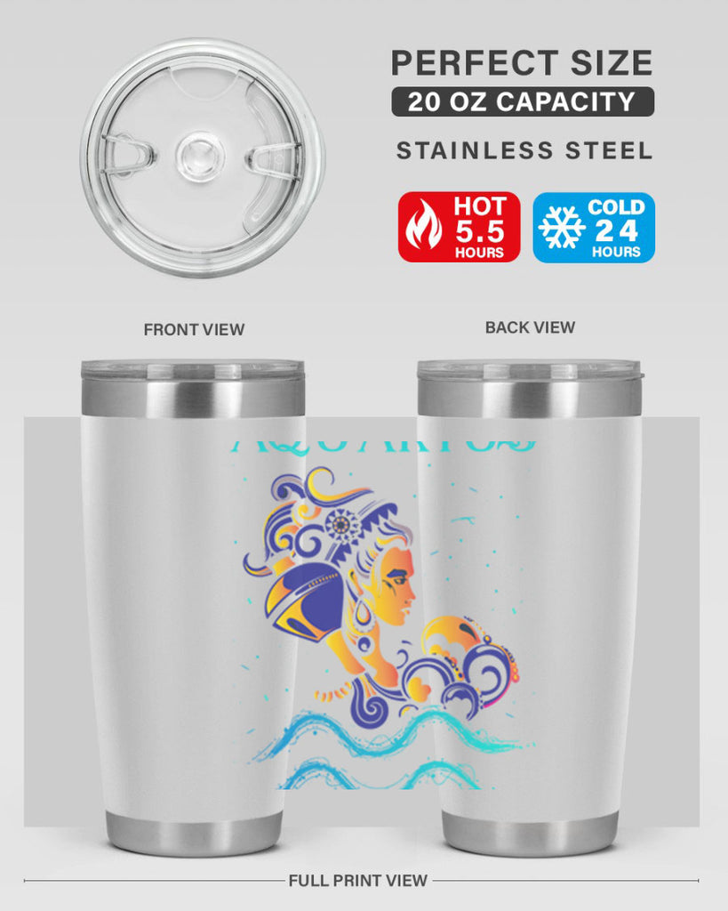AquariusZodiac 76#- zodiac- Tumbler