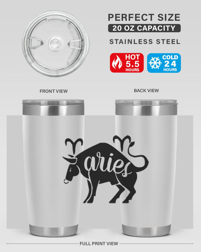 Aries 104#- zodiac- Tumbler