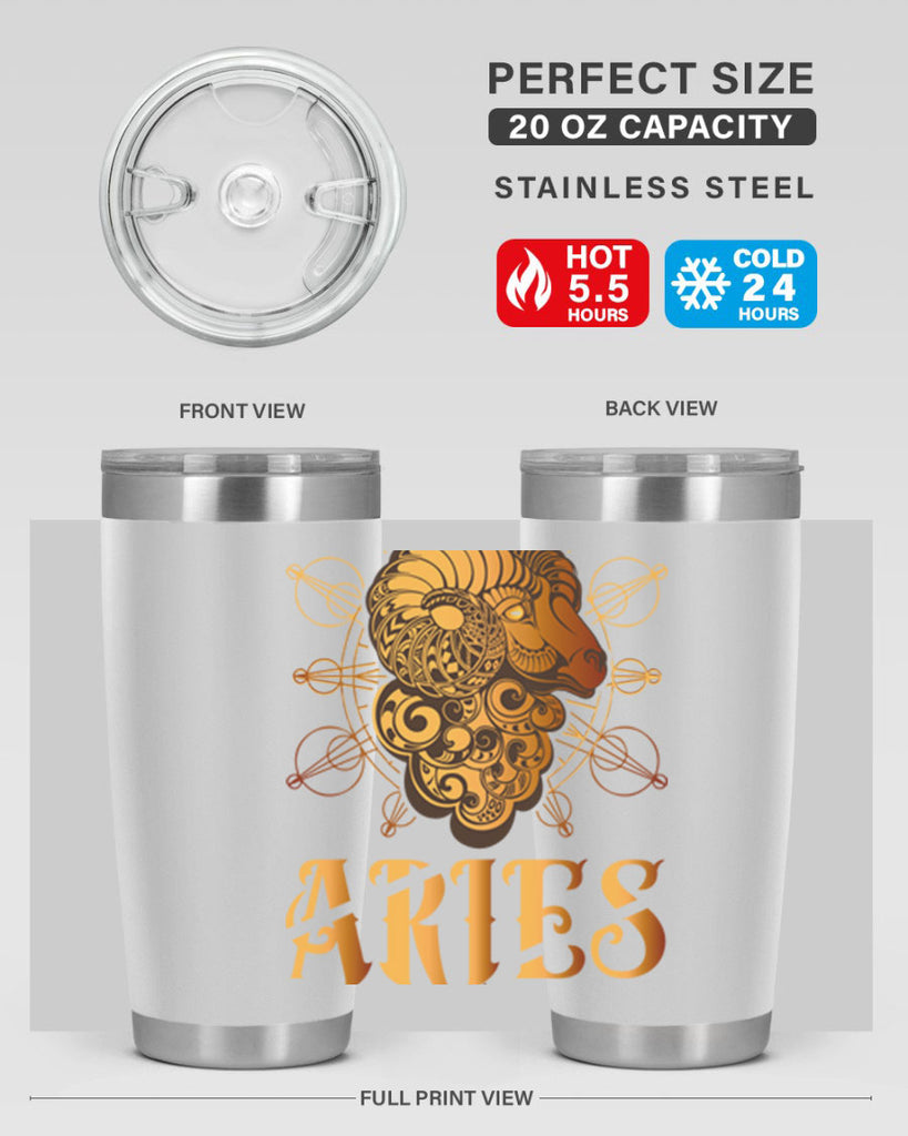 Aries 121#- zodiac- Tumbler