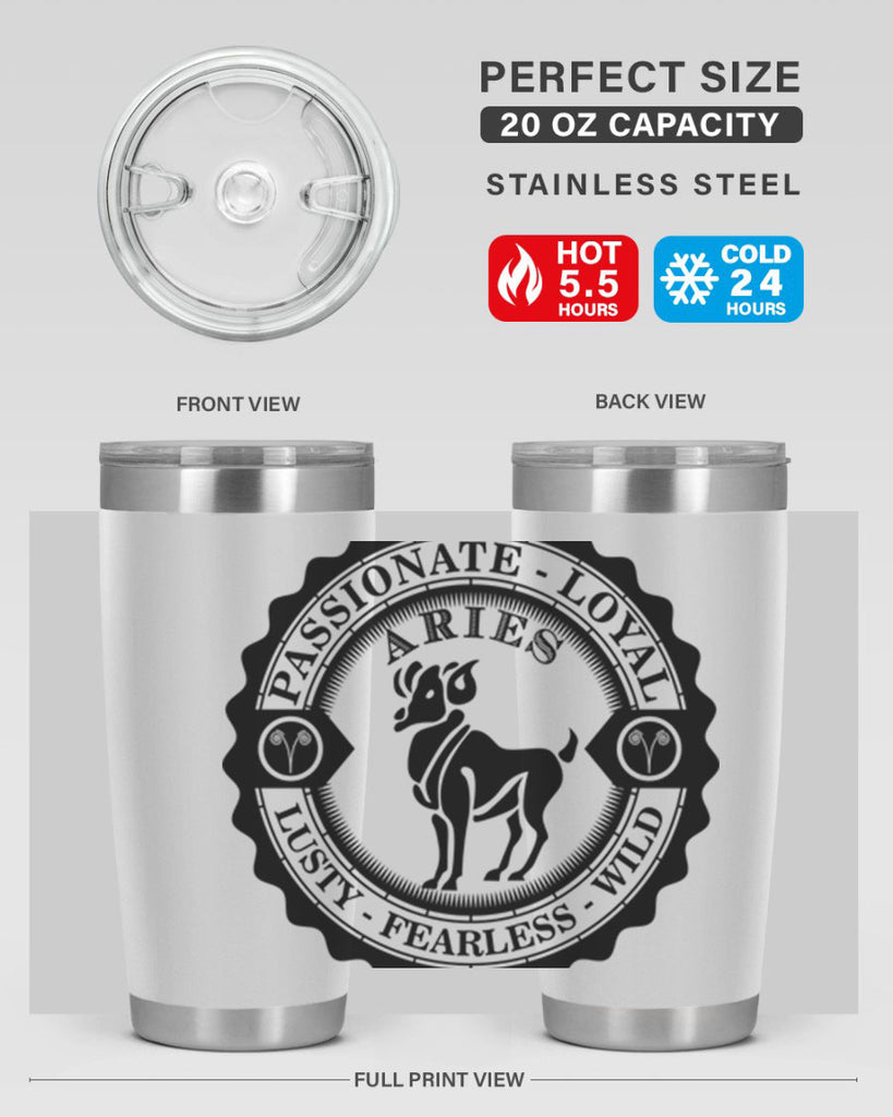 Aries 3#- zodiac- Tumbler