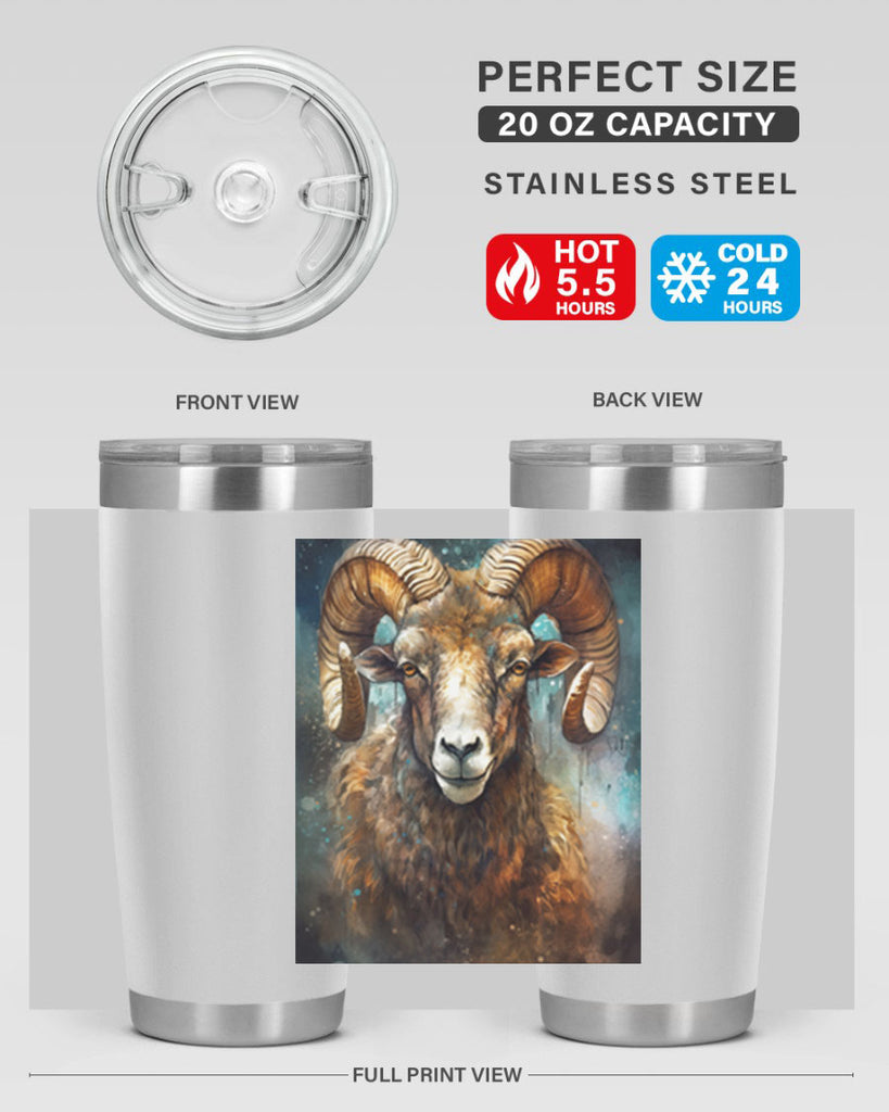 Aries 54#- zodiac- Tumbler