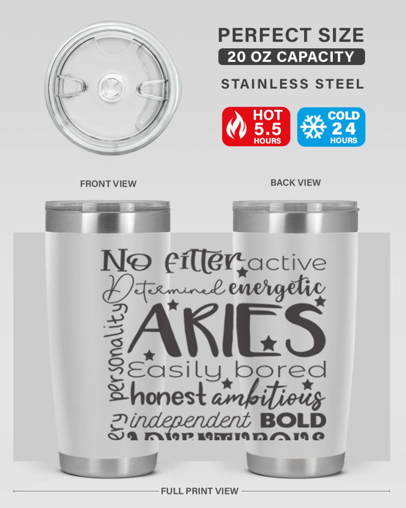 Aries 564#- zodiac- Tumbler