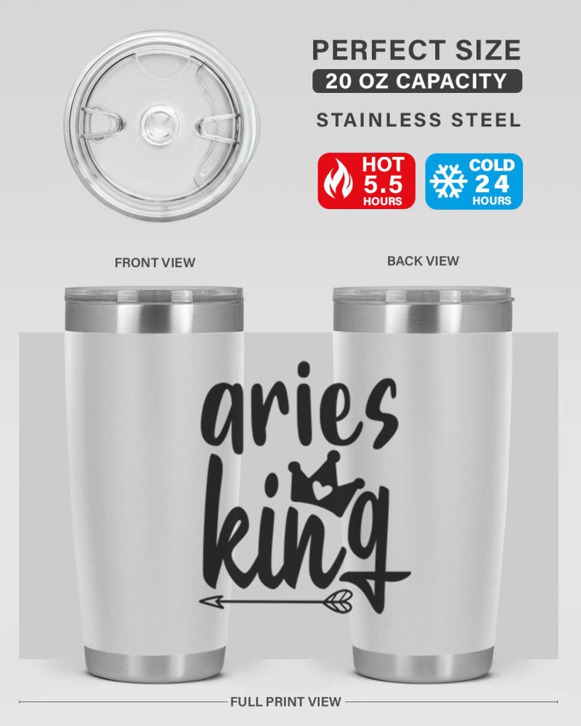 Aries king 108#- zodiac- Tumbler