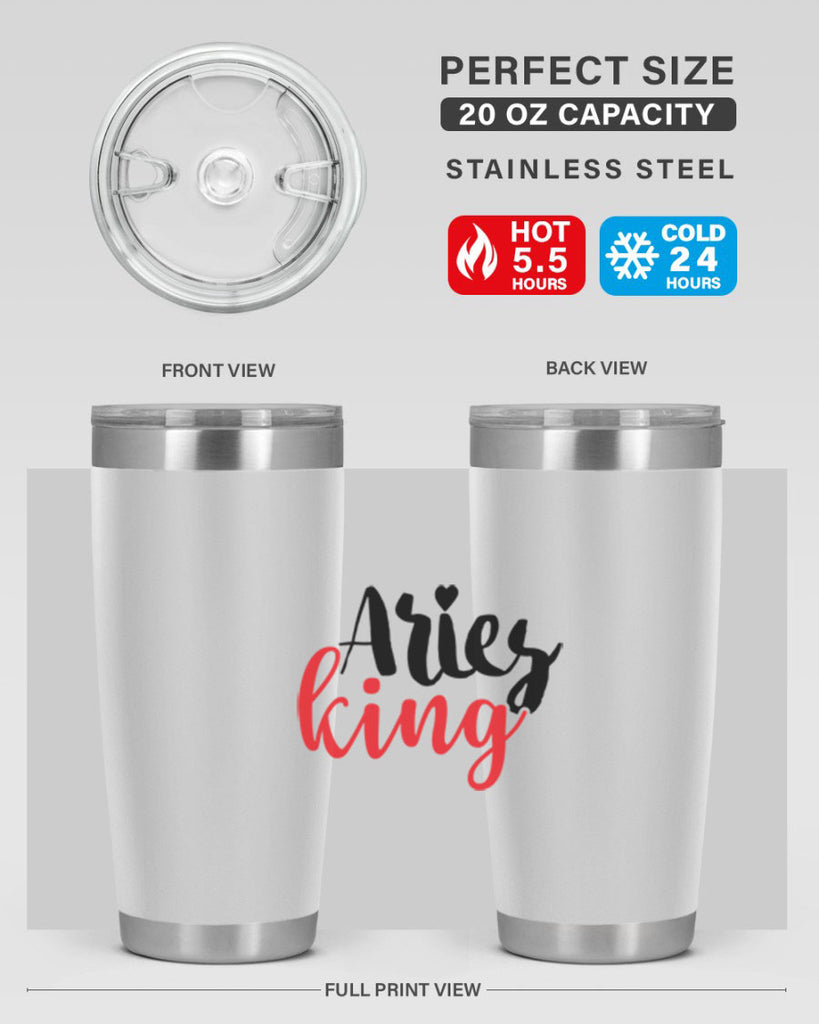Aries king 96#- zodiac- Tumbler