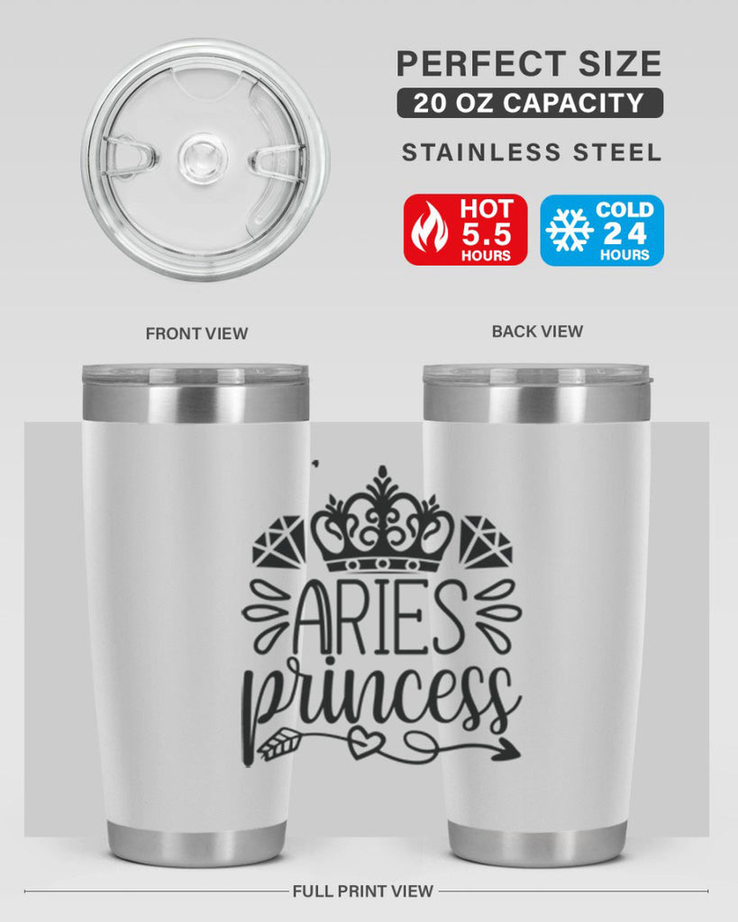 Aries princess 114#- zodiac- Tumbler