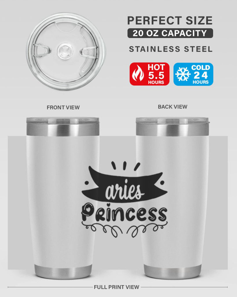 Aries princess 116#- zodiac- Tumbler