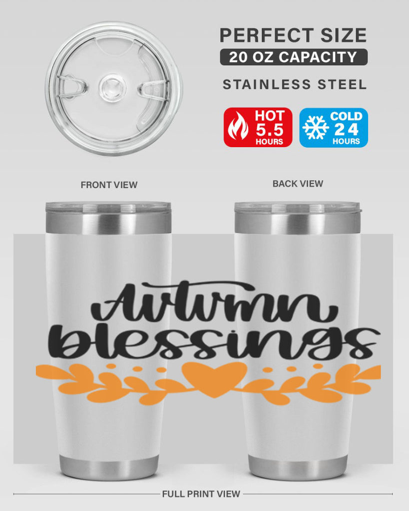 Autumn Blessings 472#- fall- Tumbler