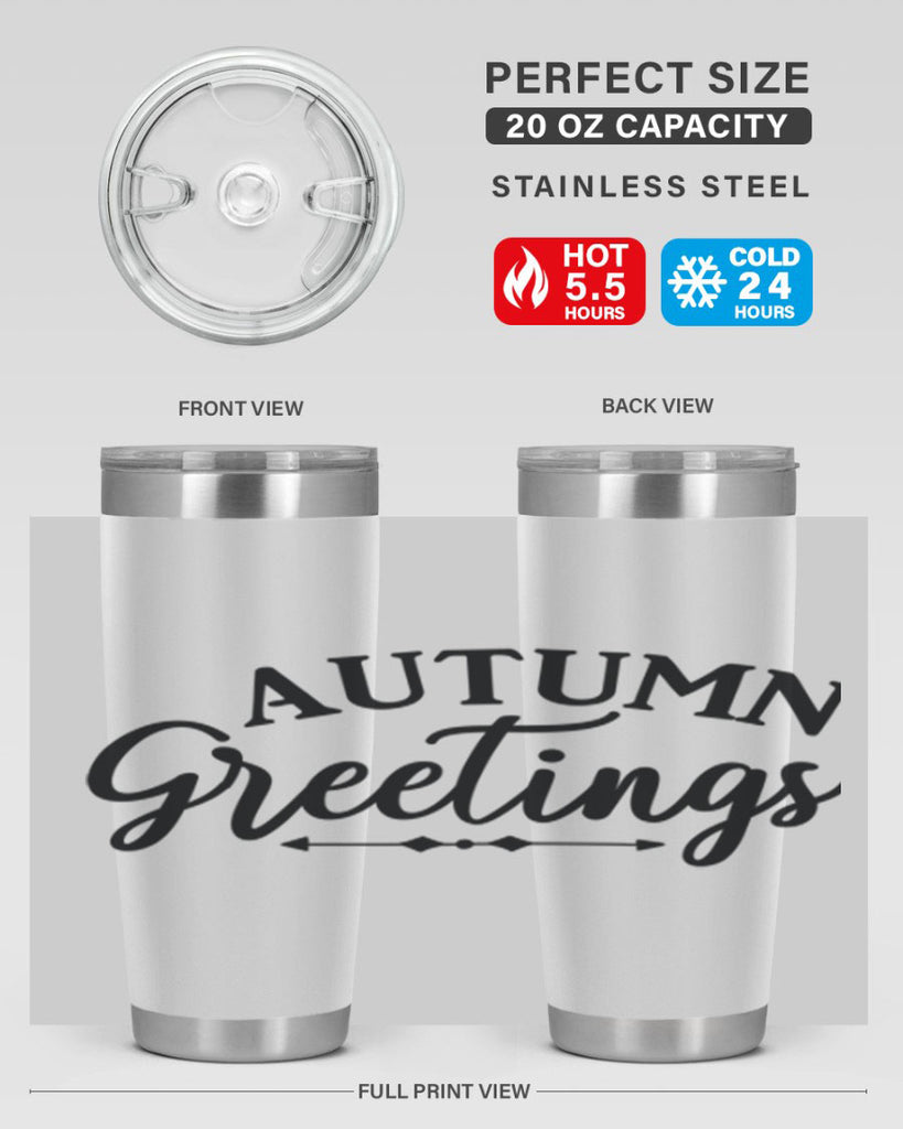 Autumn Greetings 16#- fall- Tumbler