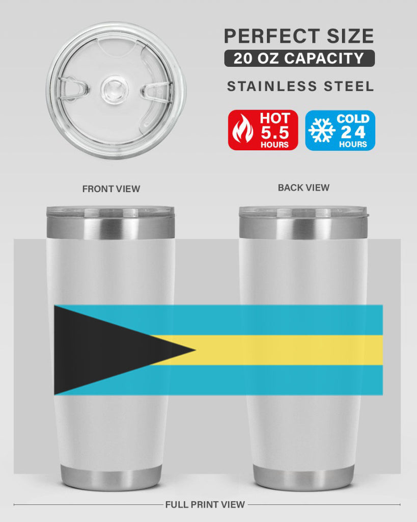 Bahamas 186#- world flags- Tumbler