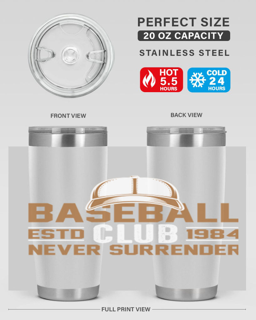 Base 1447#- baseball- Tumbler