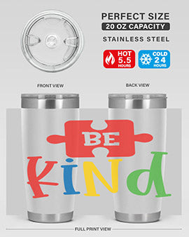 Be Kind Style 9#- autism- Tumbler