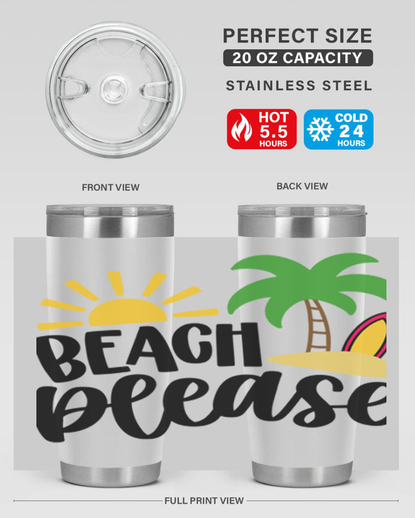 Beach Please Style 51#- summer- Tumbler