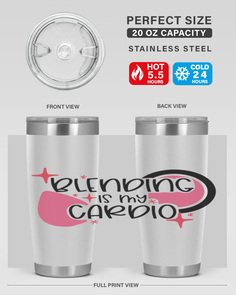 Blending Is My Cardio Style 128#- make up- Tumbler