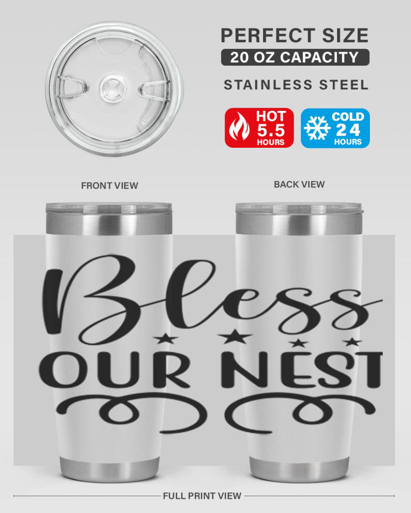 Bless Our Nest 50#- spring- Tumbler