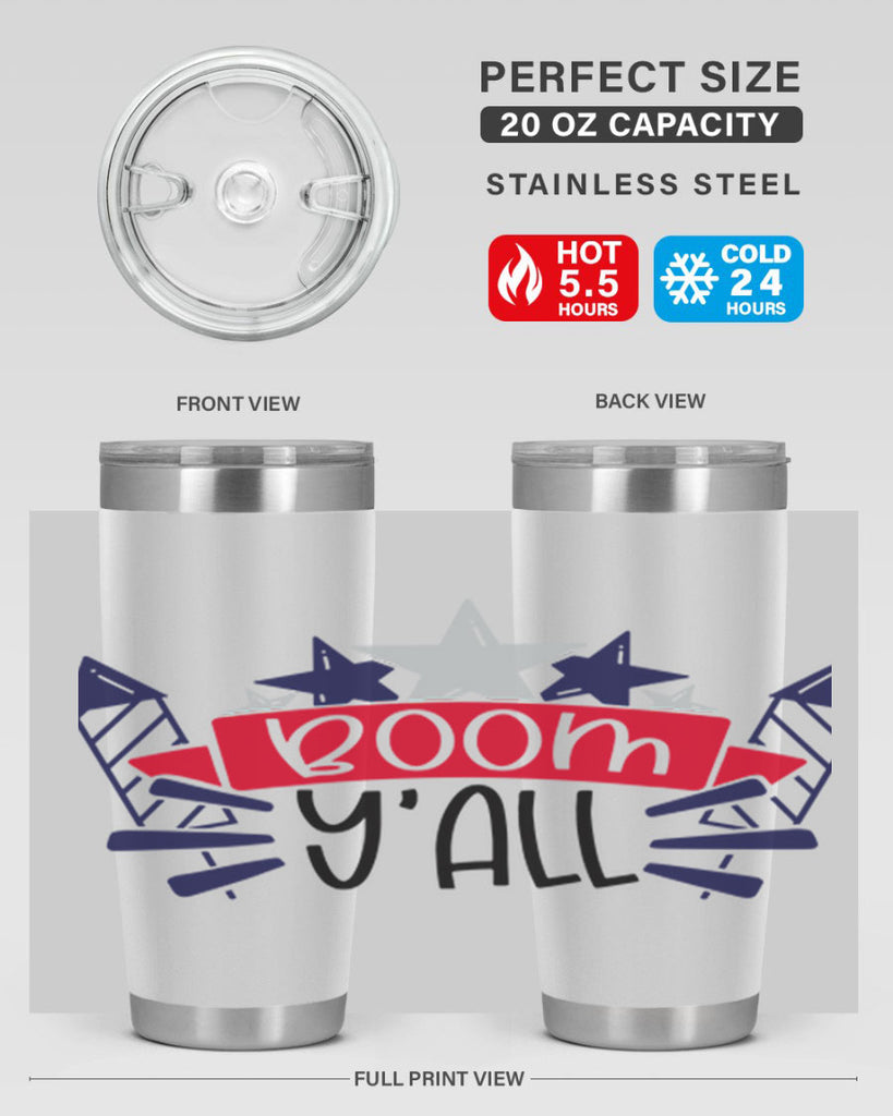 Boom Yall Style 146#- Fourt Of July- Tumbler