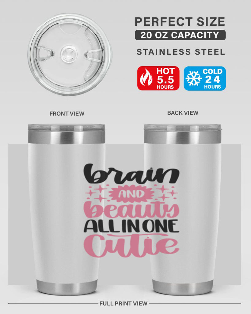 Brain And Beauty All In One Style 126#- make up- Tumbler
