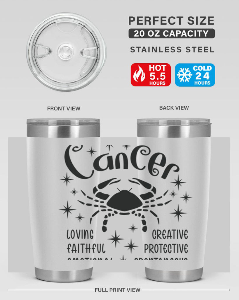 Cancer 144#- zodiac- Tumbler