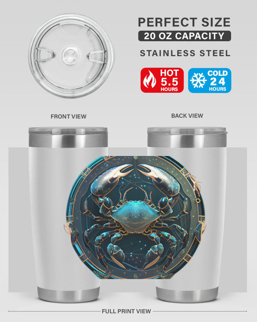 Cancer 147#- zodiac- Tumbler