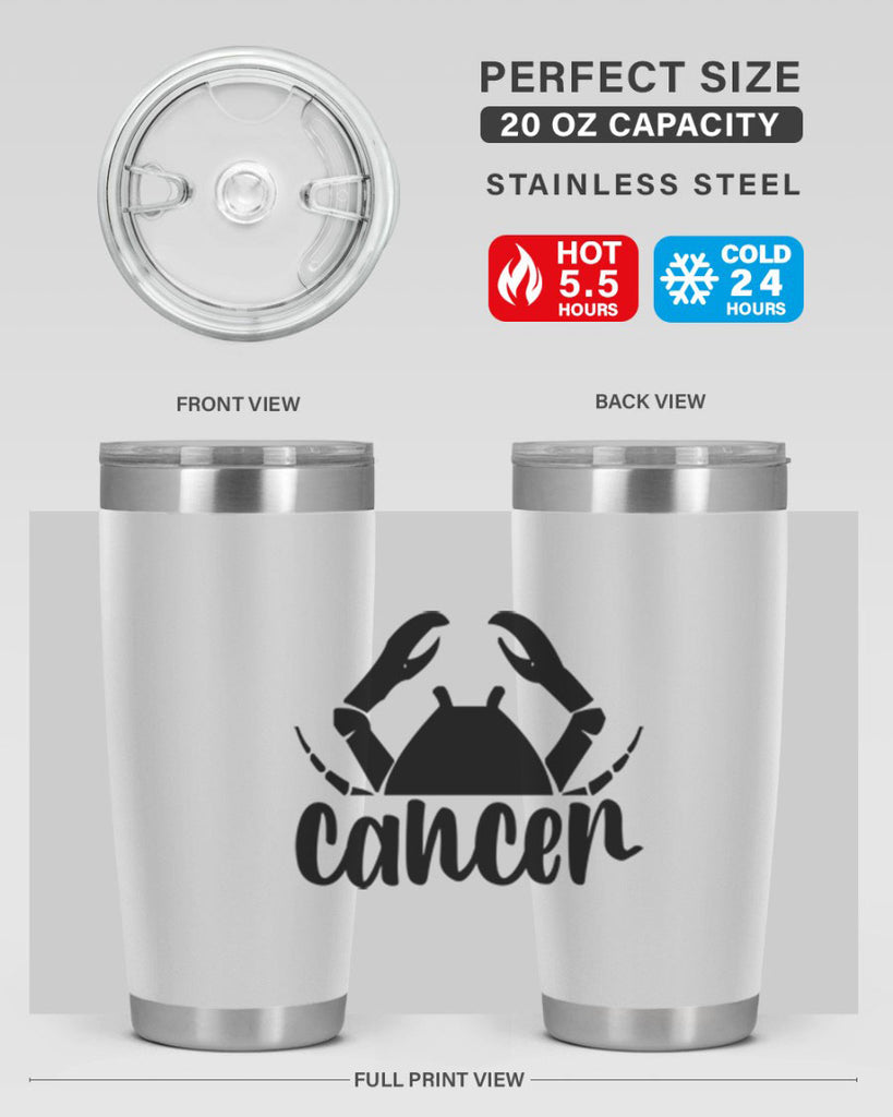 Cancer 156#- zodiac- Tumbler