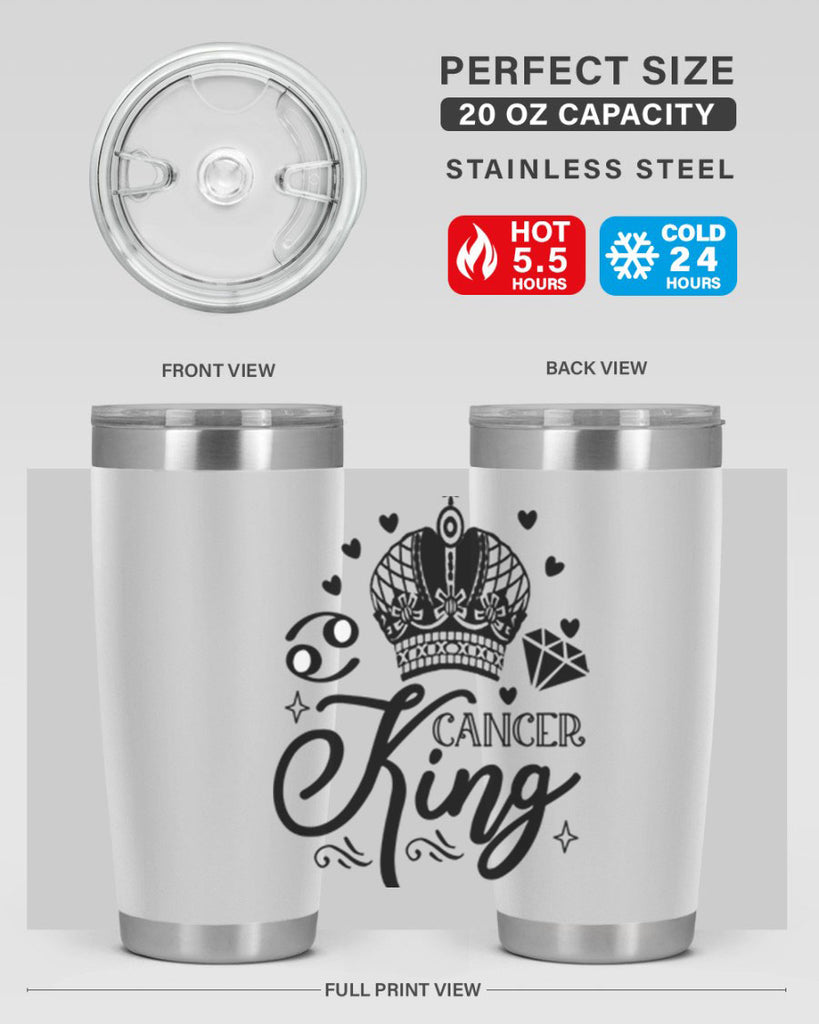 Cancer king 158#- zodiac- Tumbler