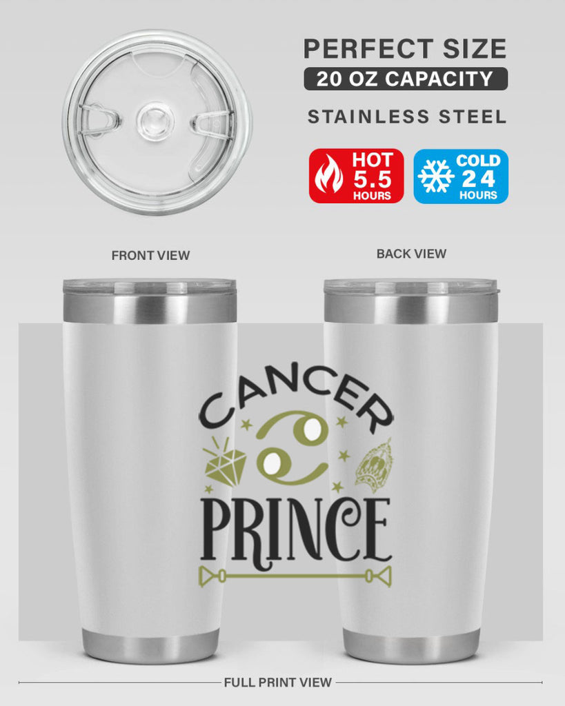 Cancer prince 159#- zodiac- Tumbler