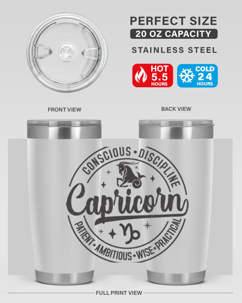Capricorn 190#- zodiac- Tumbler