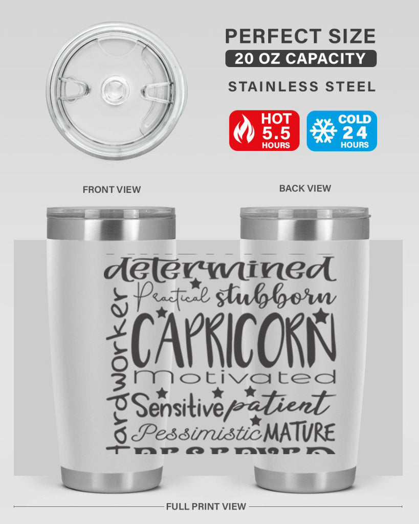 Capricorn 566#- zodiac- Tumbler