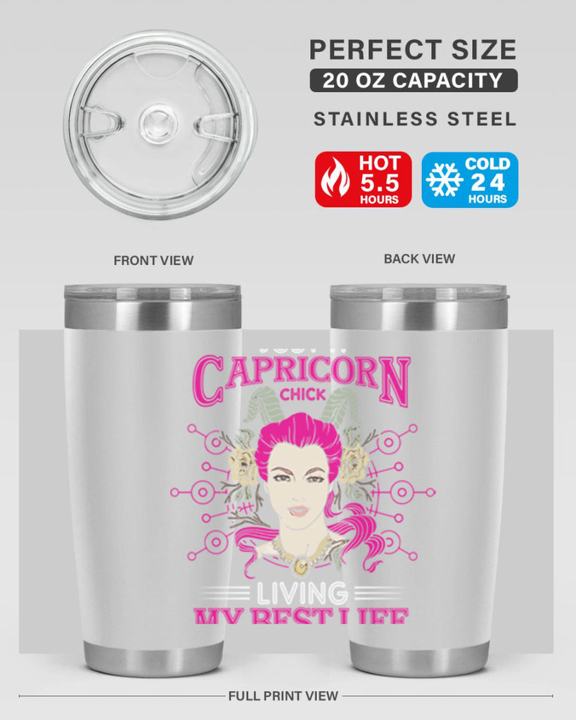 Capricorn chick 193#- zodiac- Tumbler