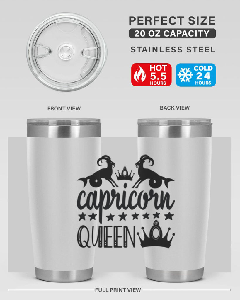 Capricorn queen 195#- zodiac- Tumbler