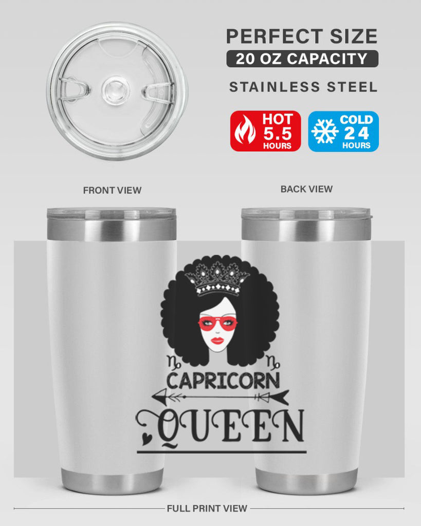 Capricorn queen 197#- zodiac- Tumbler